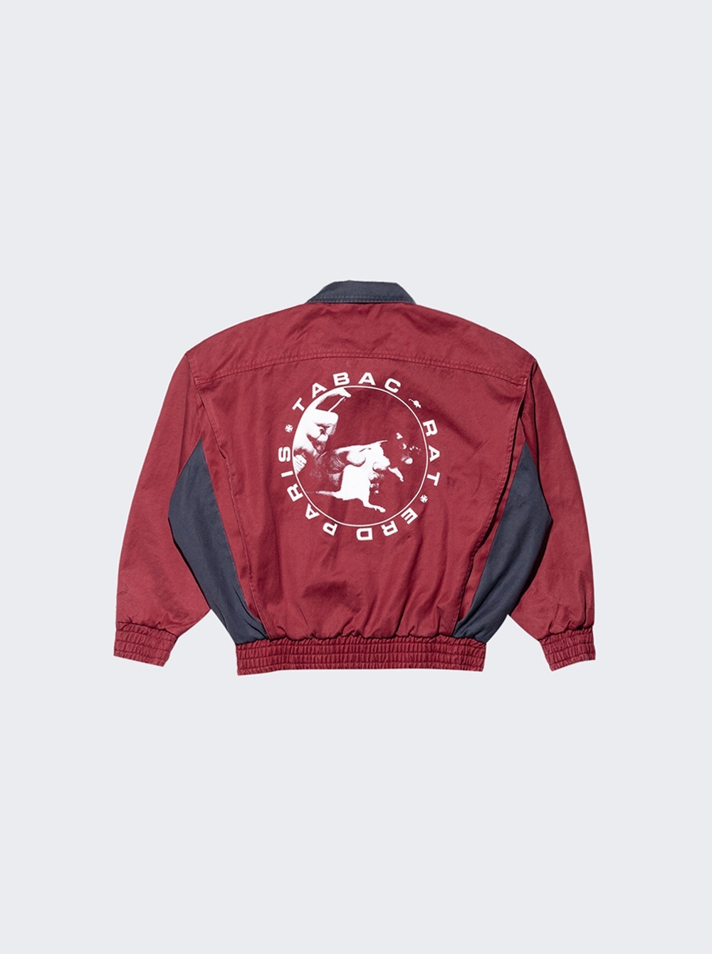 Tabac Rat Track Jacket Burgundy And Black - 2