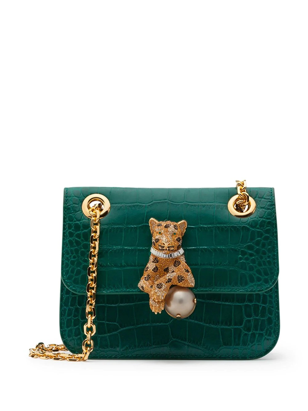 pearl tiger crossbody bag - 1