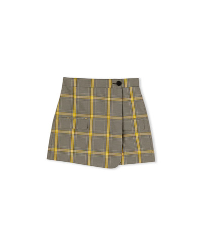MSGM Prince of Wales skort with wrap design outlook