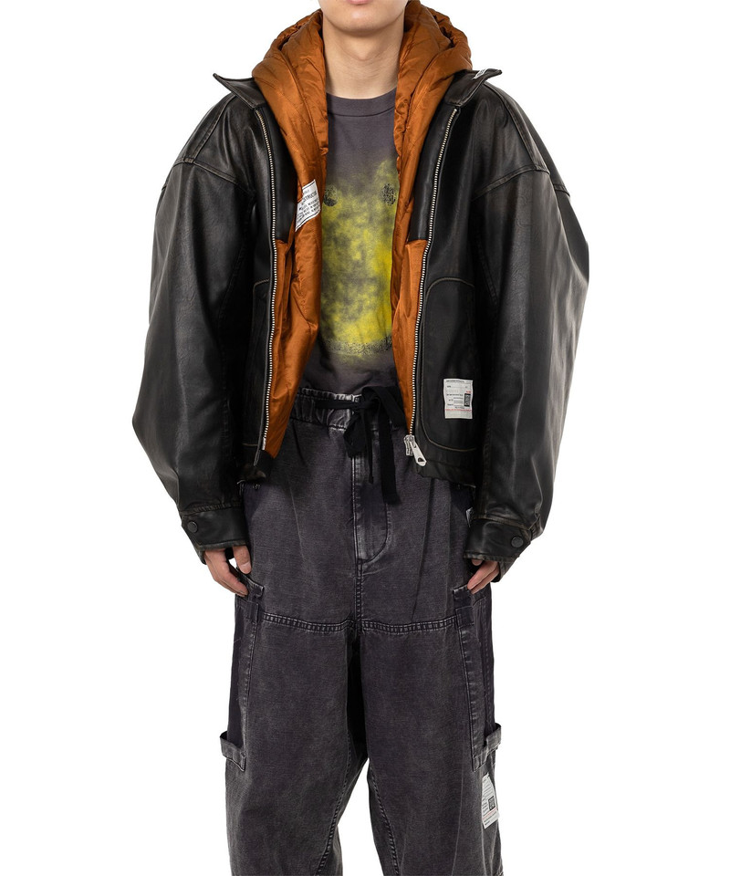 Maison MIHARAYASUHIRO Extended Placket Hood Coated Jacket outlook