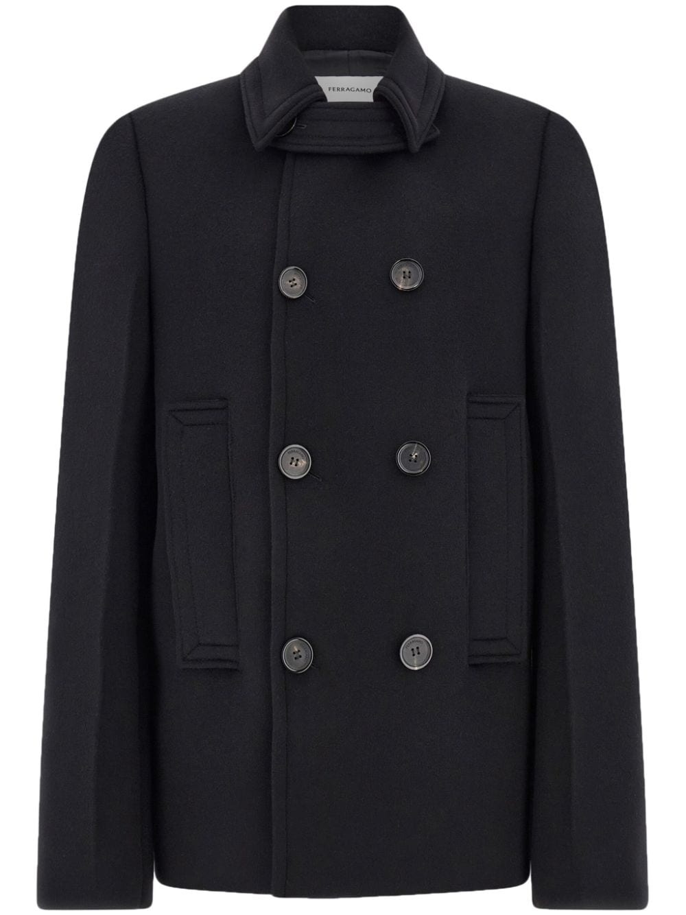 virgin wool-blend peacoat - 1