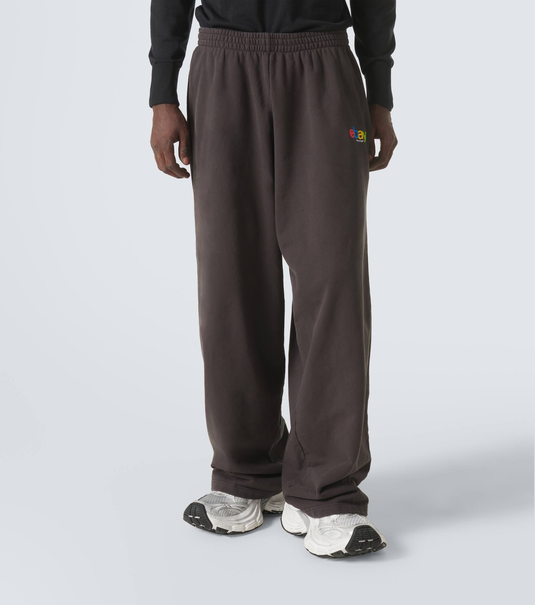 Printed cotton jersey sweatpants - 3