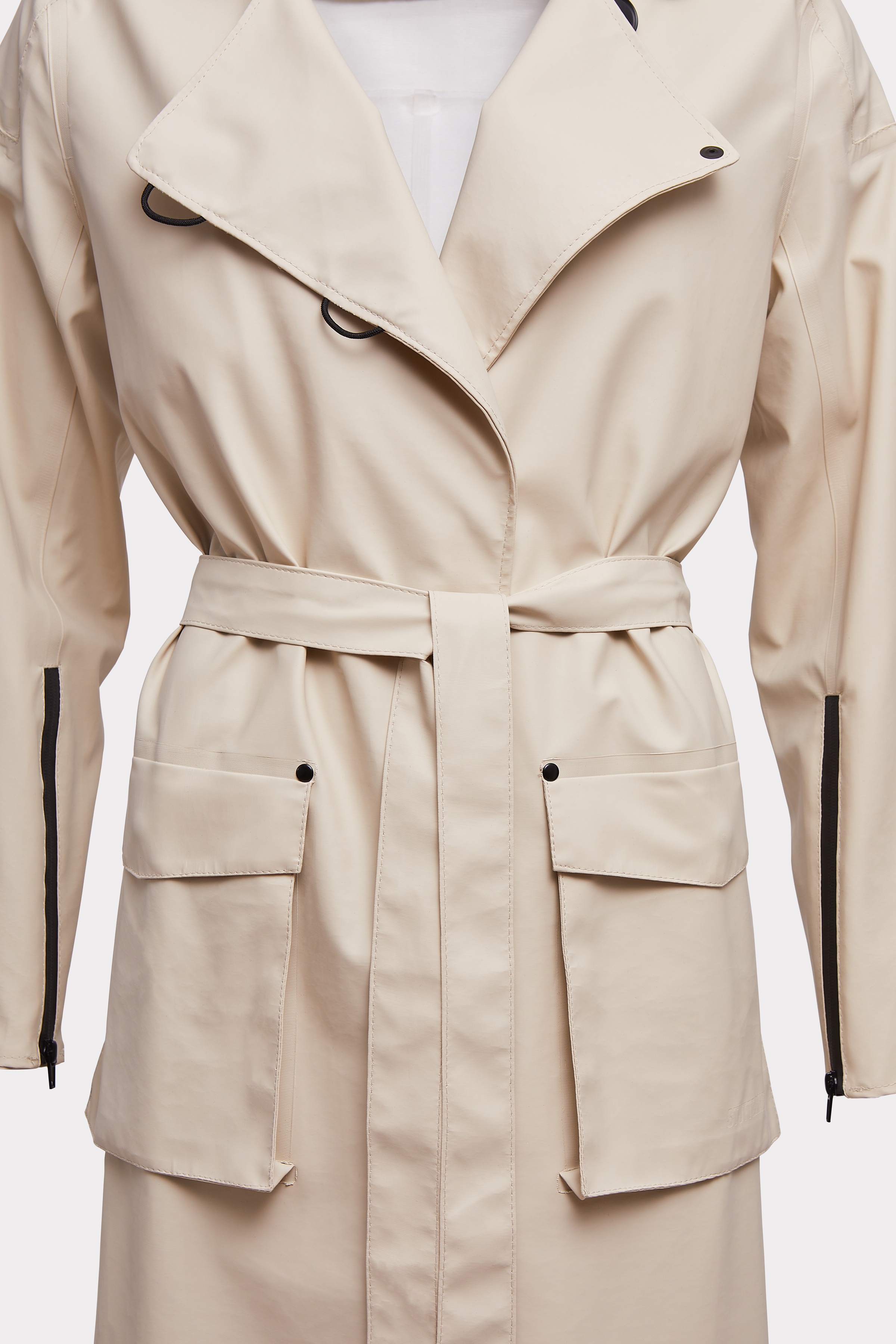 Kista Lightweight Trench Coat Oyster - 8