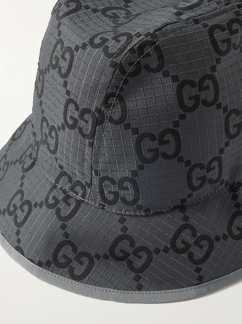 Logo-Jacquard Ripstop Bucket Hat 4