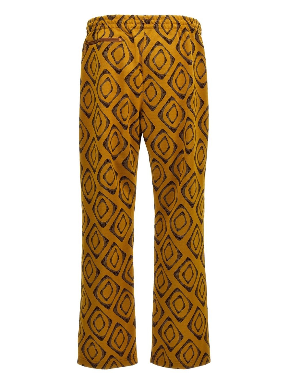 patterned-jacquard trousers - 2