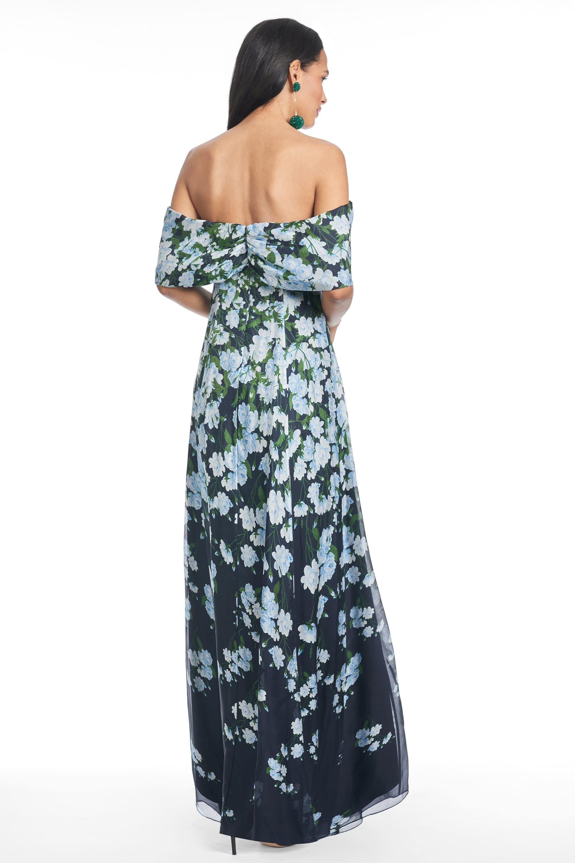 KENNEDY GOWN - NAVY DEGRADE FLORALS - 3