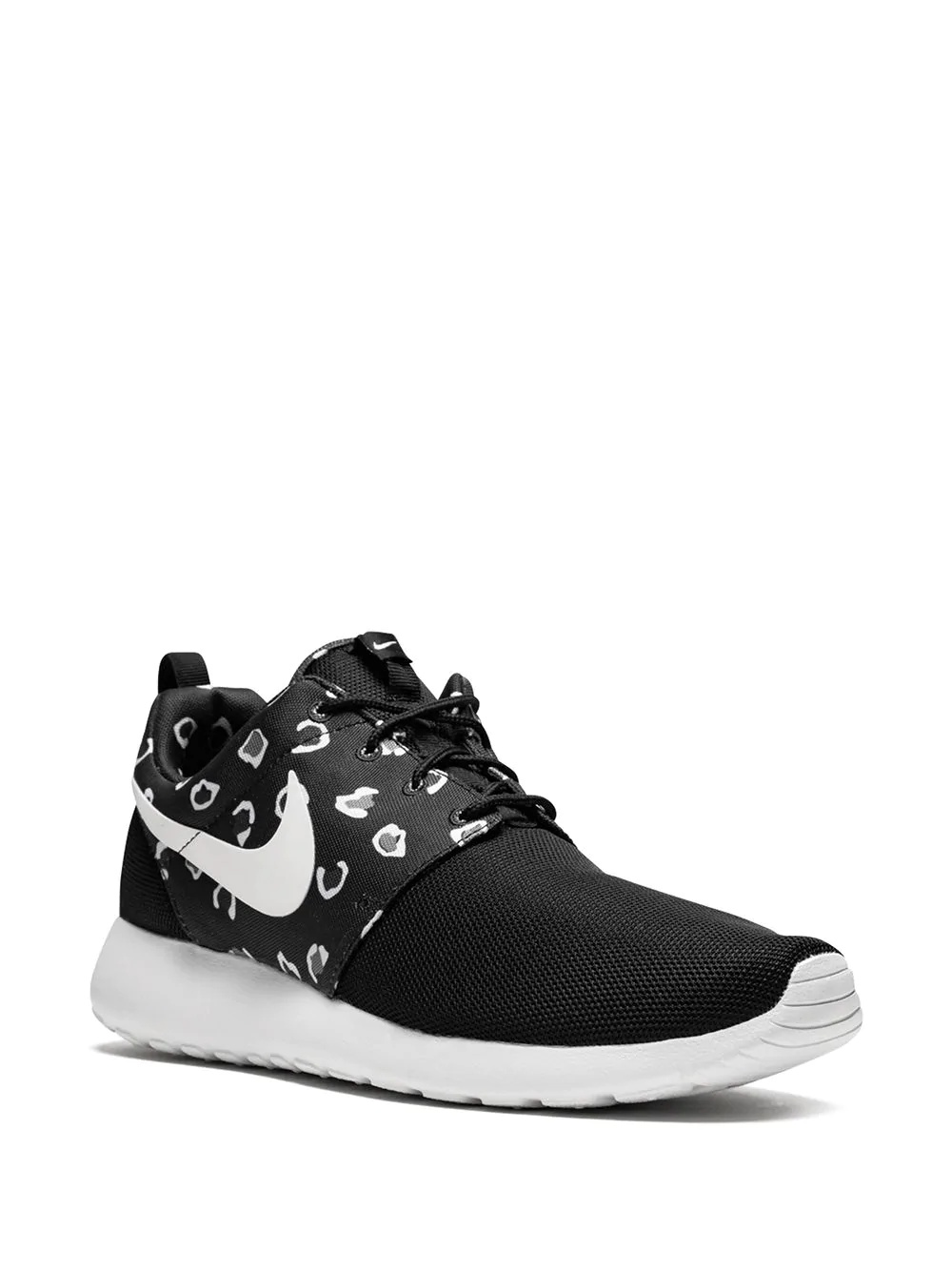 Rosherun leopard print low-top sneakers - 2