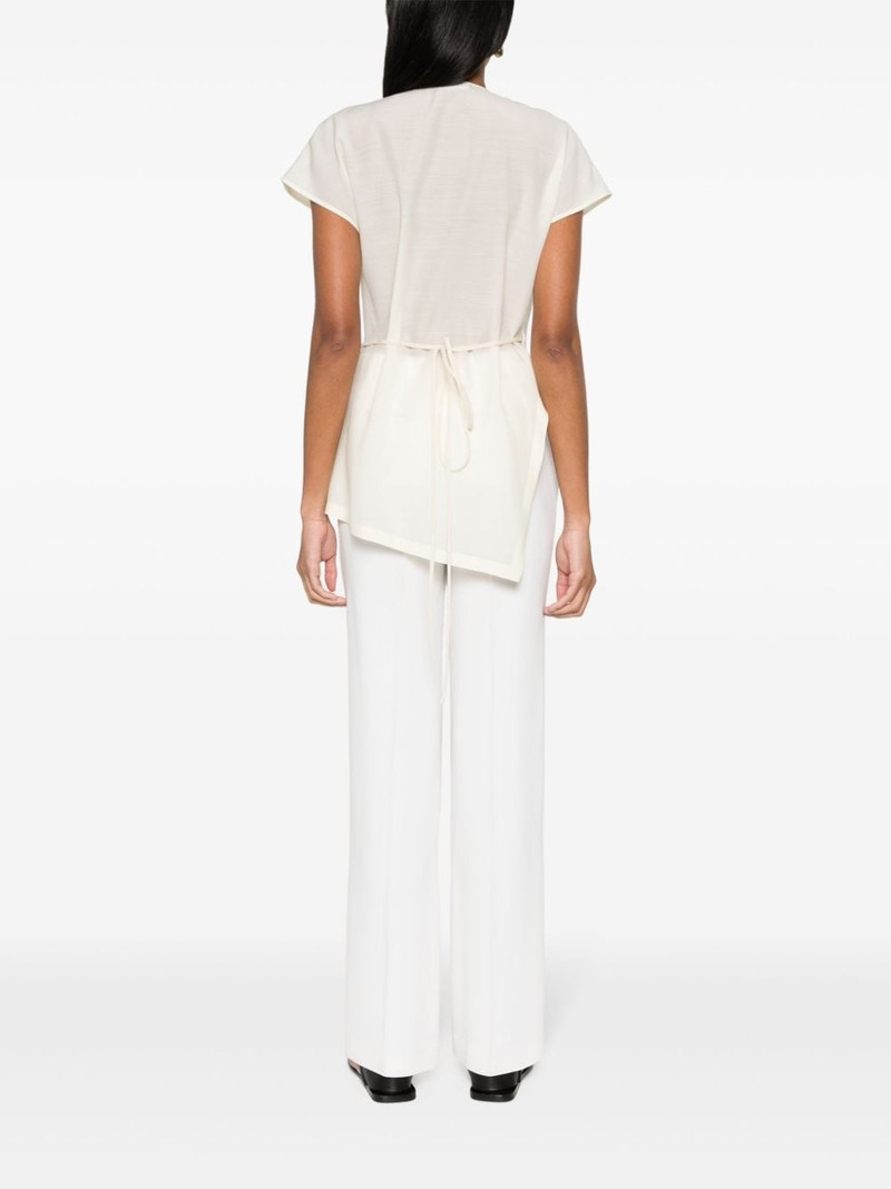 V-neck wrap blouse 4