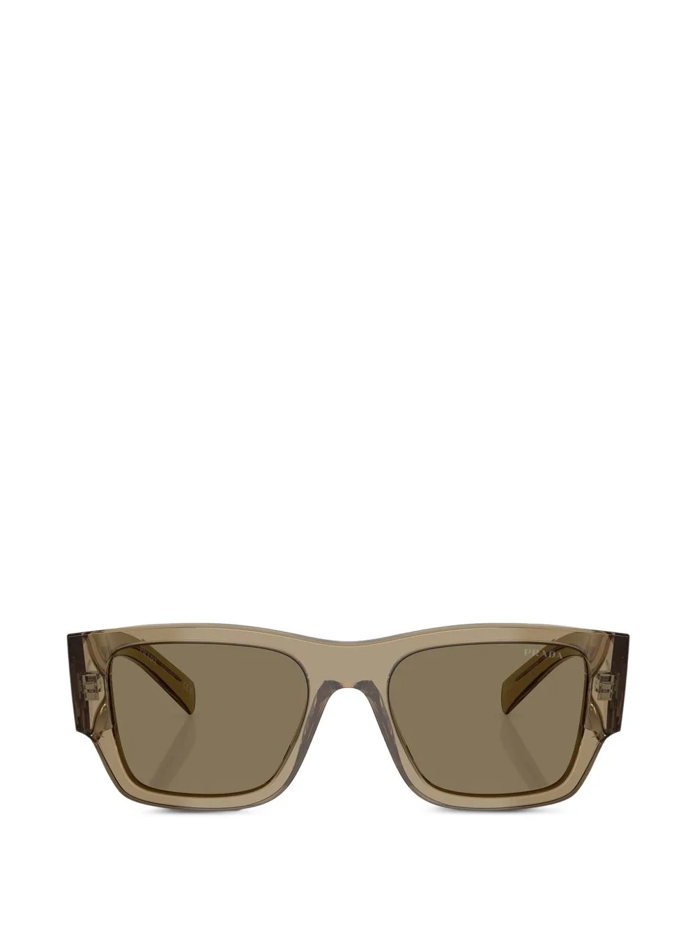 logo-plaque rectangle-frame sunglasses - 1
