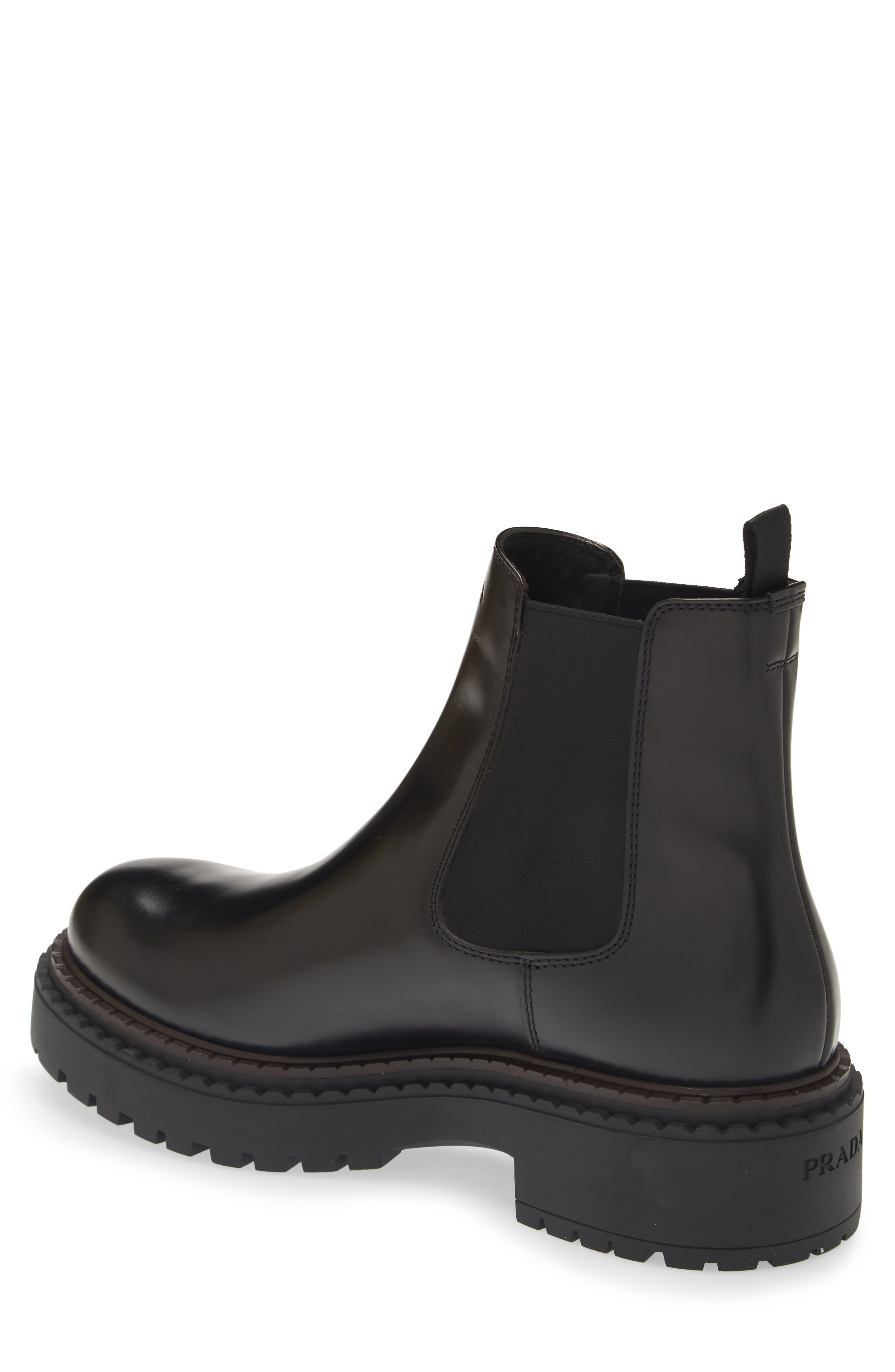 Prada Double Chocolate Chelsea Boot in Nero at Nordstrom - 2