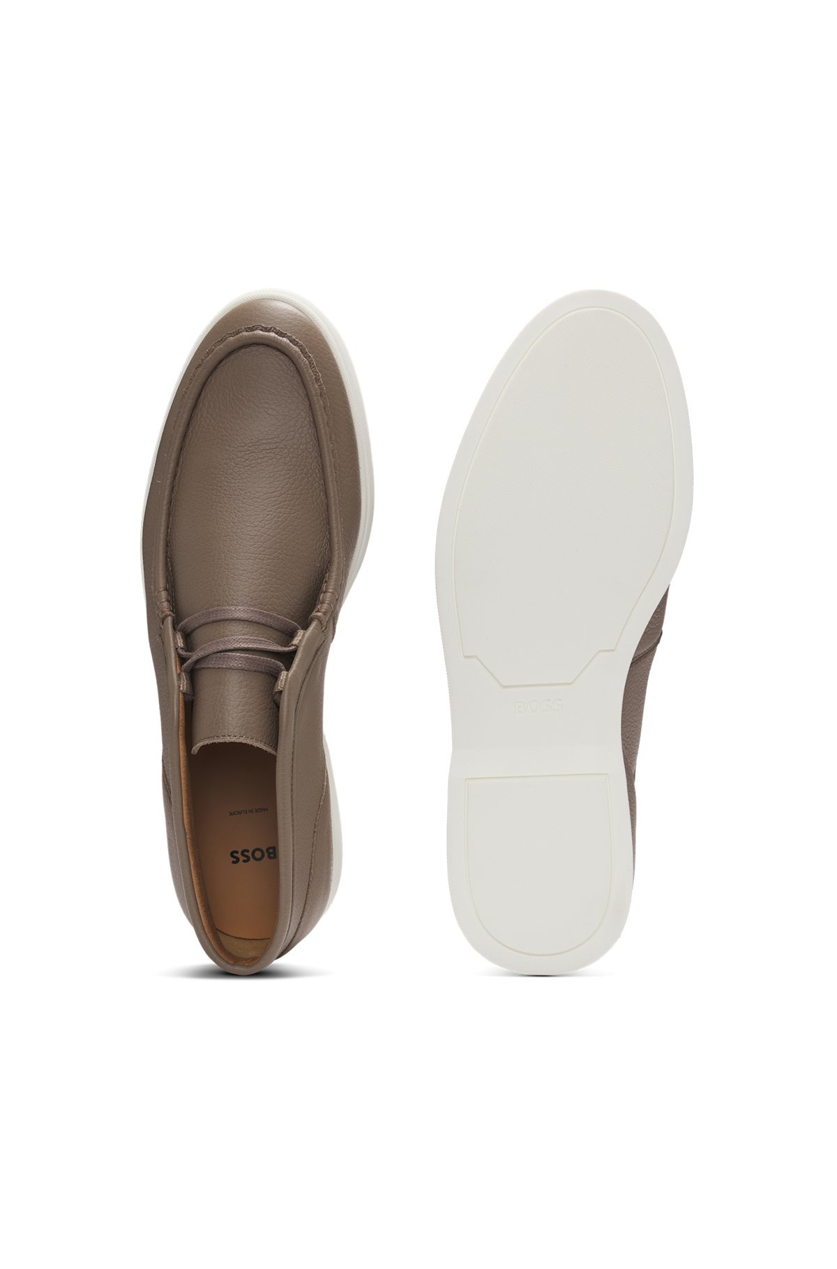 DESERT BOOTS IN TUMBLED LEATHER WITH APRON TOE - 4