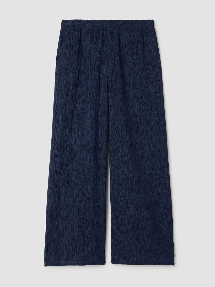 Woven Plissé Wide-Leg Pant - 1