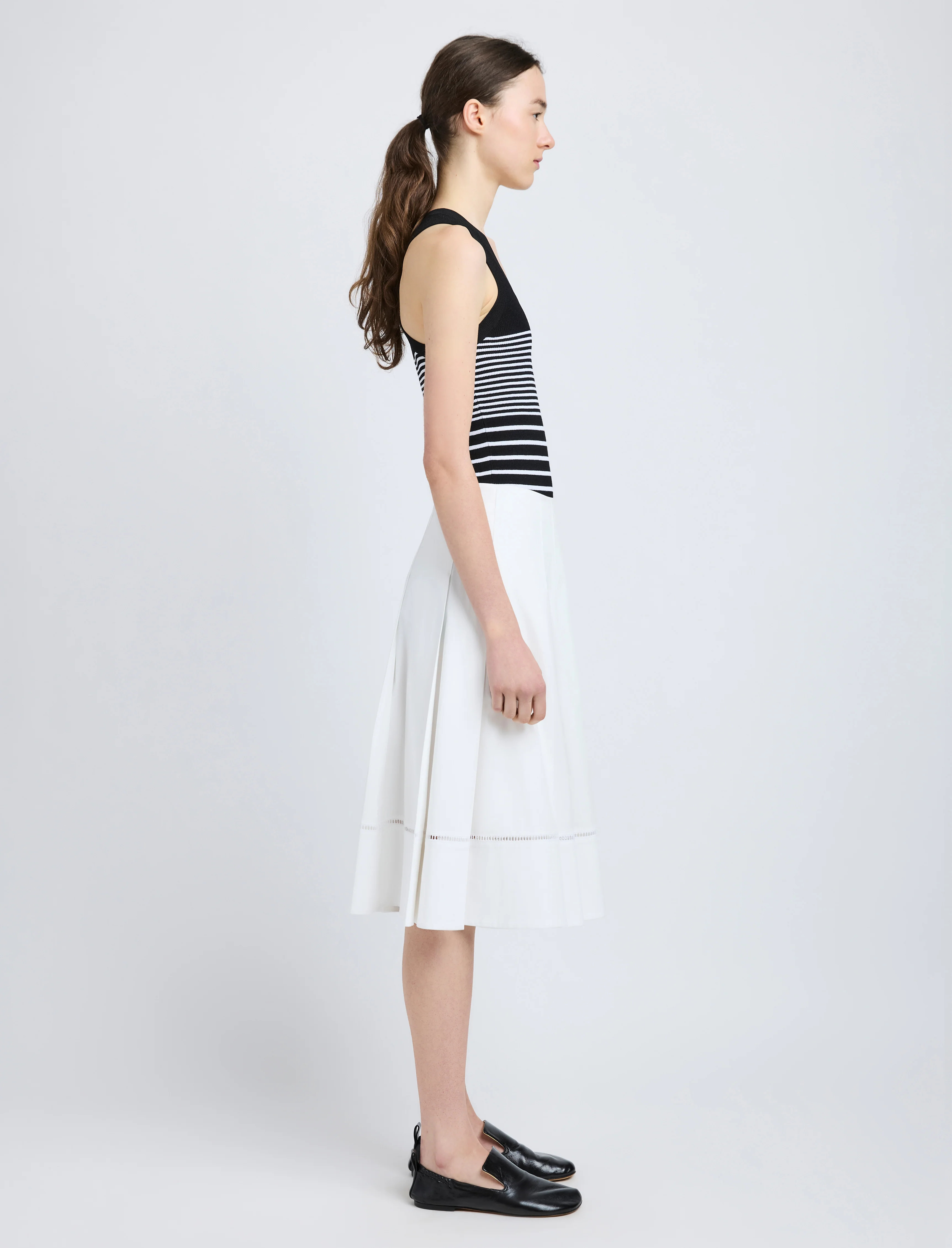 Laci Skirt in Eco Cotton Poplin - 3