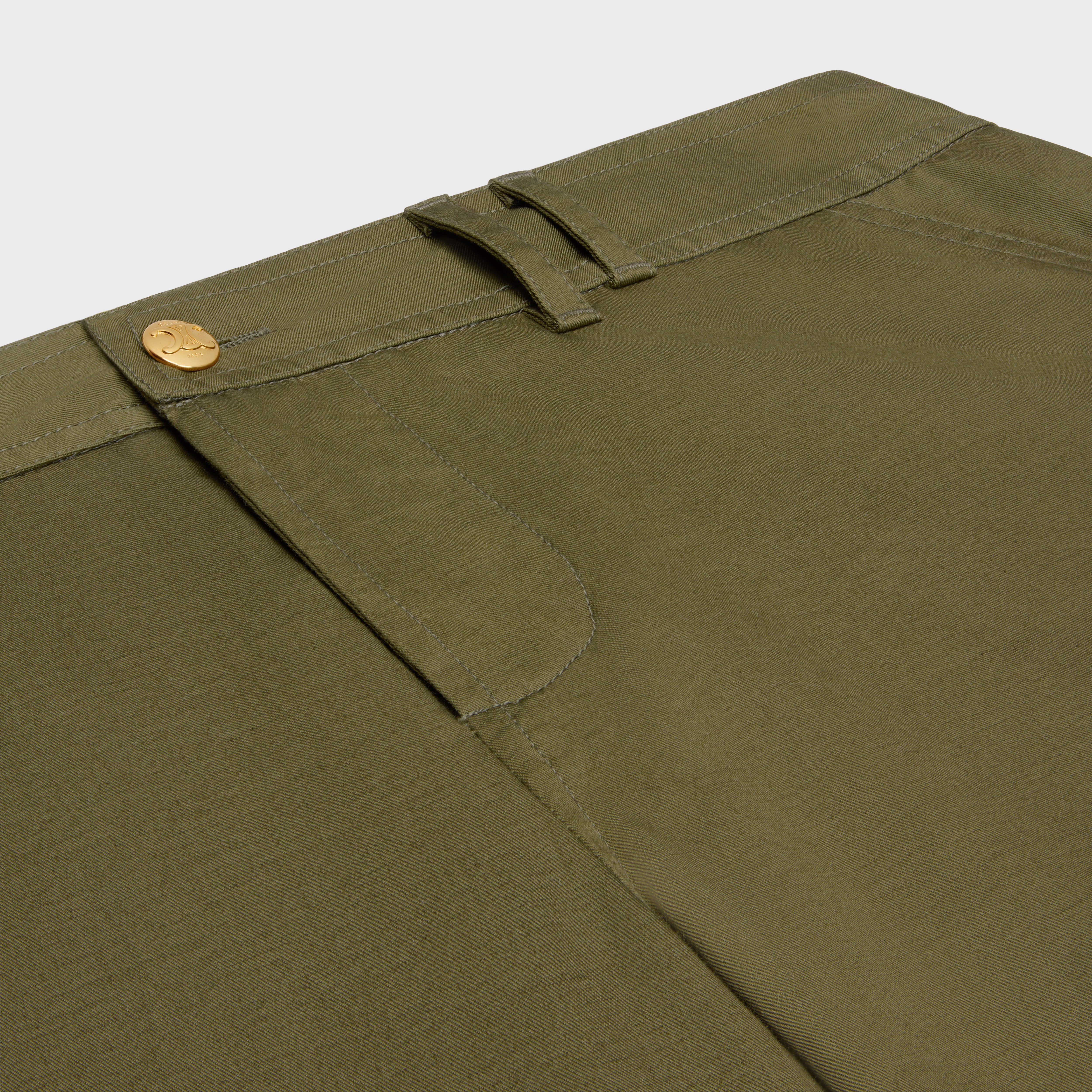 cargo pants in cotton linen - 3