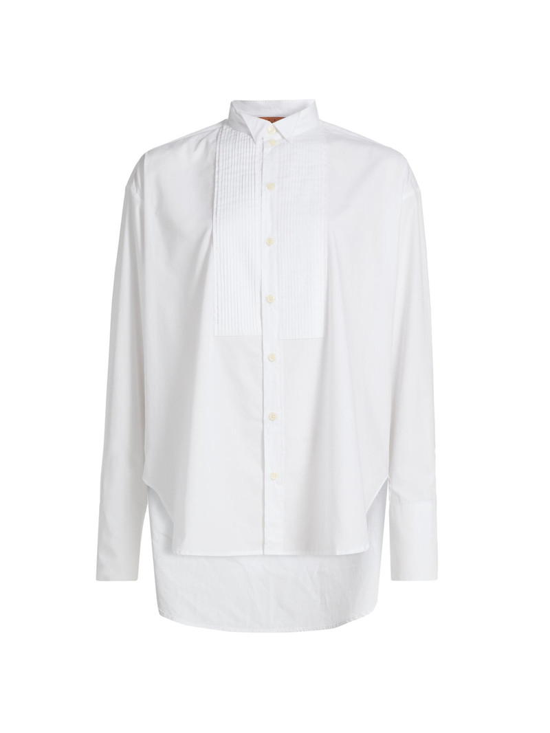 Women's The Tuck Cotton Shirt - White 1