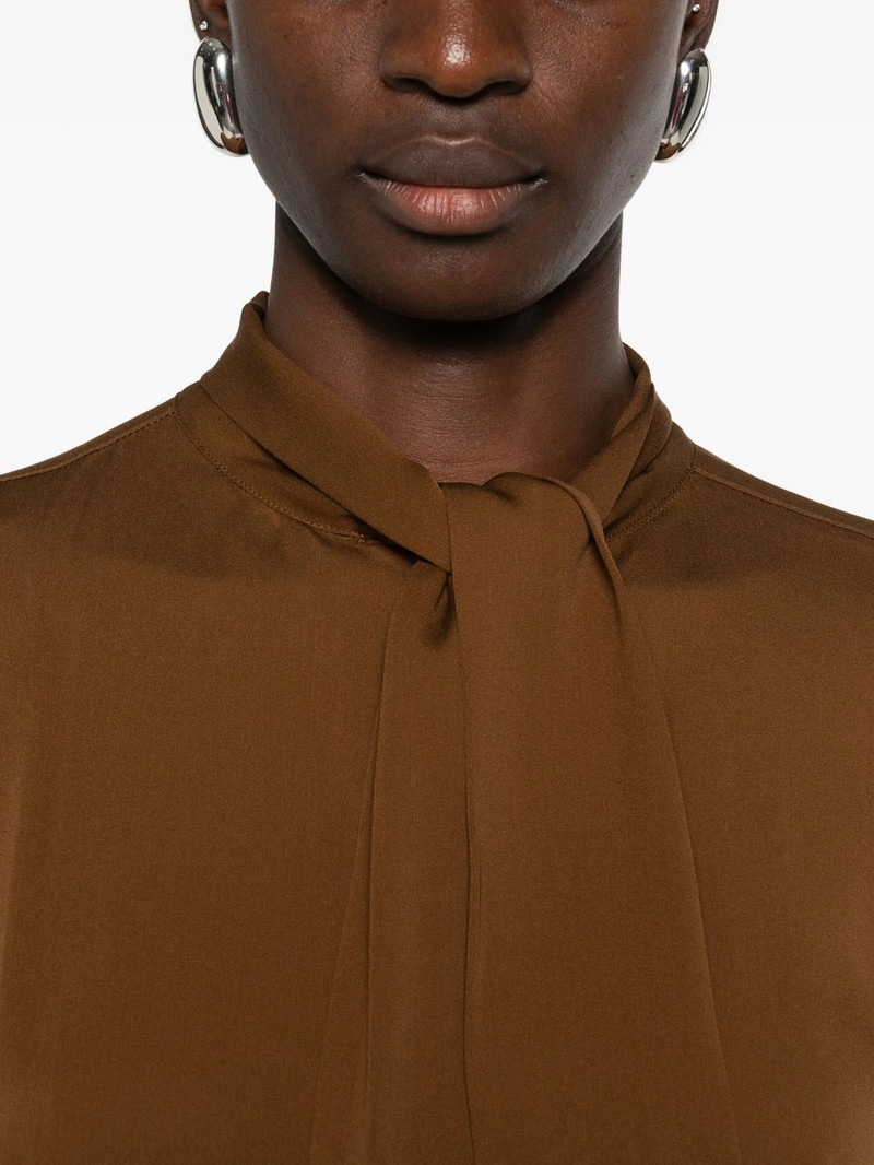 Max Mara Max Mara Bow-detailing Buttoned Blouse outlook