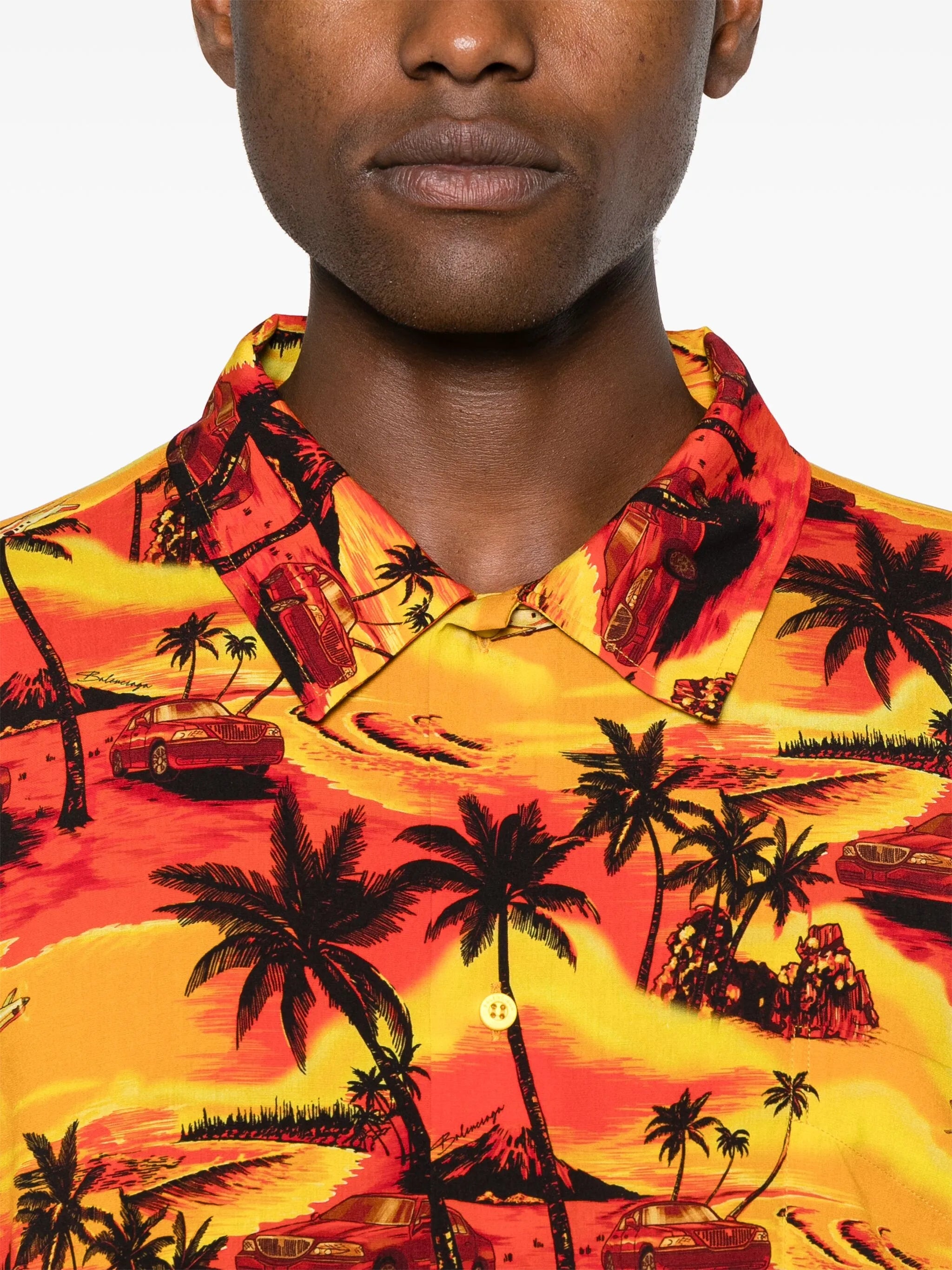 Floral-print Short-sleeve Shirt - 5