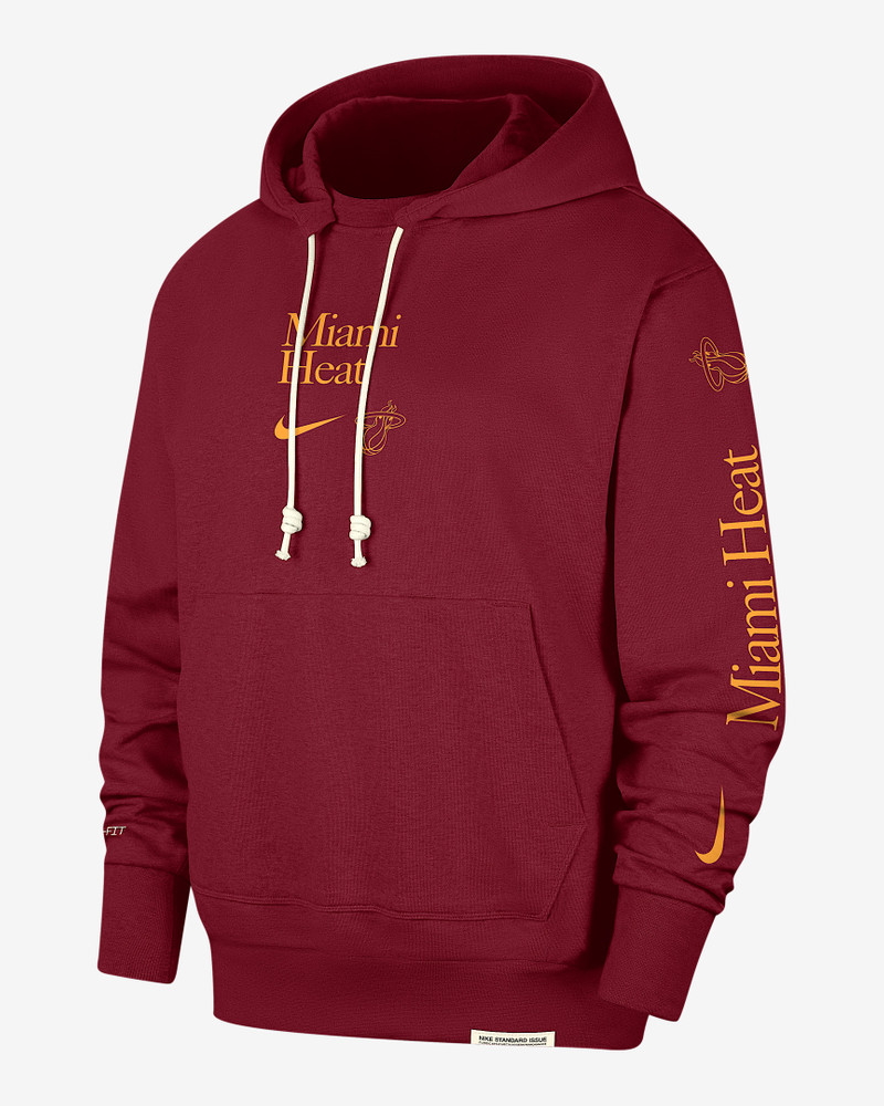 Miami Heat Standard Issue Courtside Nike Men's Dri-FIT NBA Hoodie 1