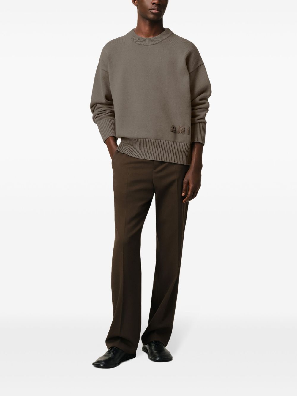 logo-embroidered jumper - 2