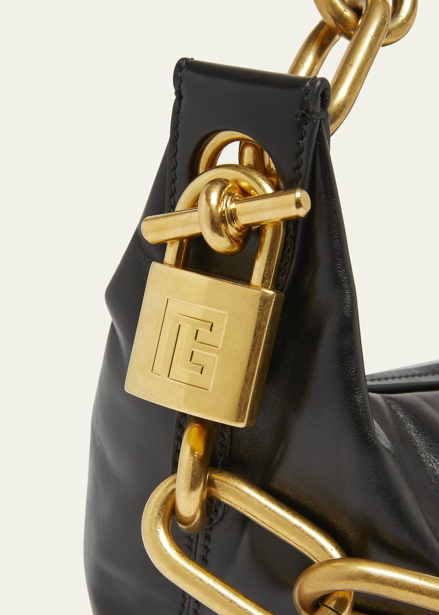 Sync Medium Chain Shoulder Bag in Calfskin - 5