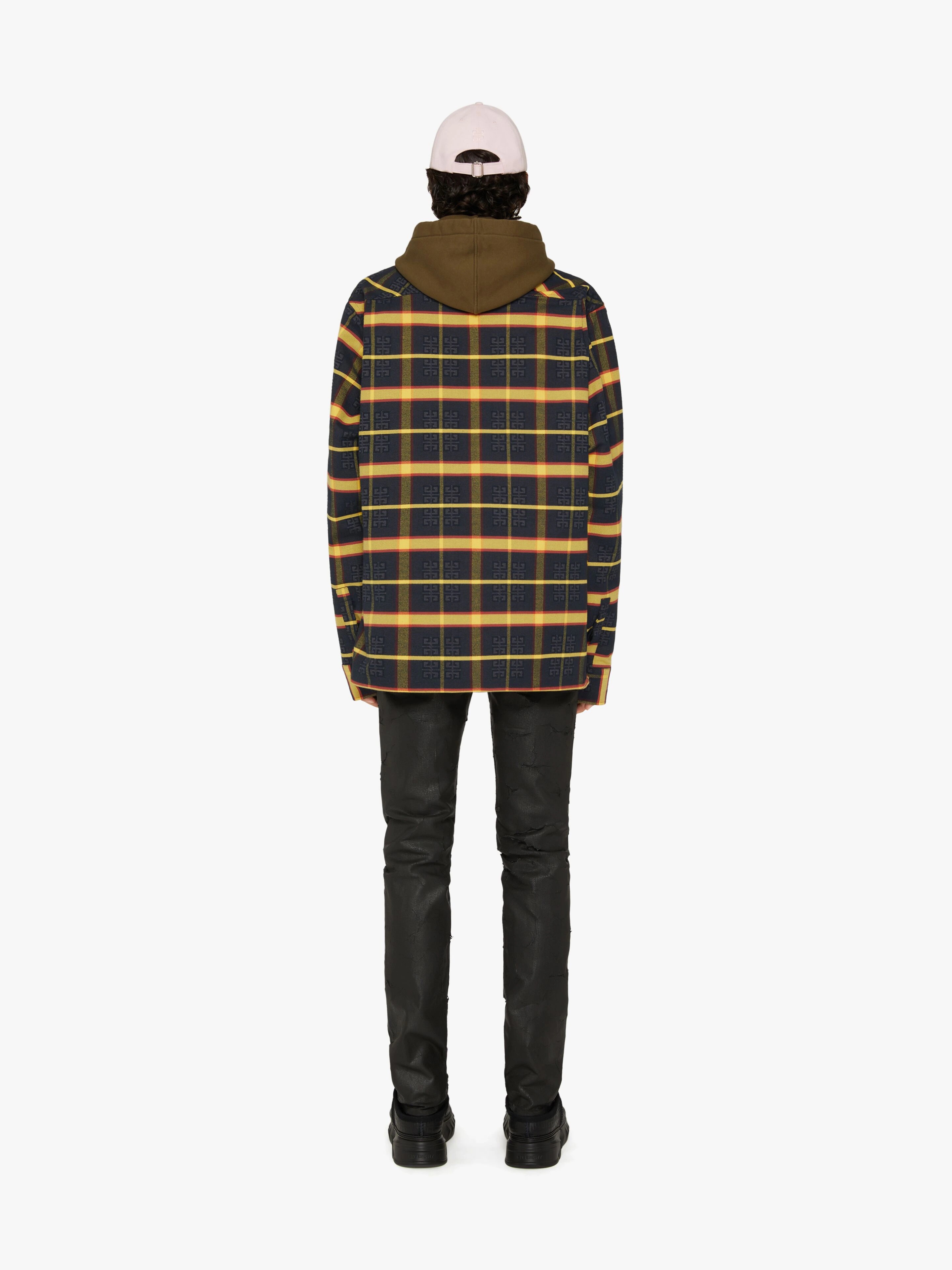 4G OVERSIZED CHECKED OVERSHIRT IN FLANNEL - 4