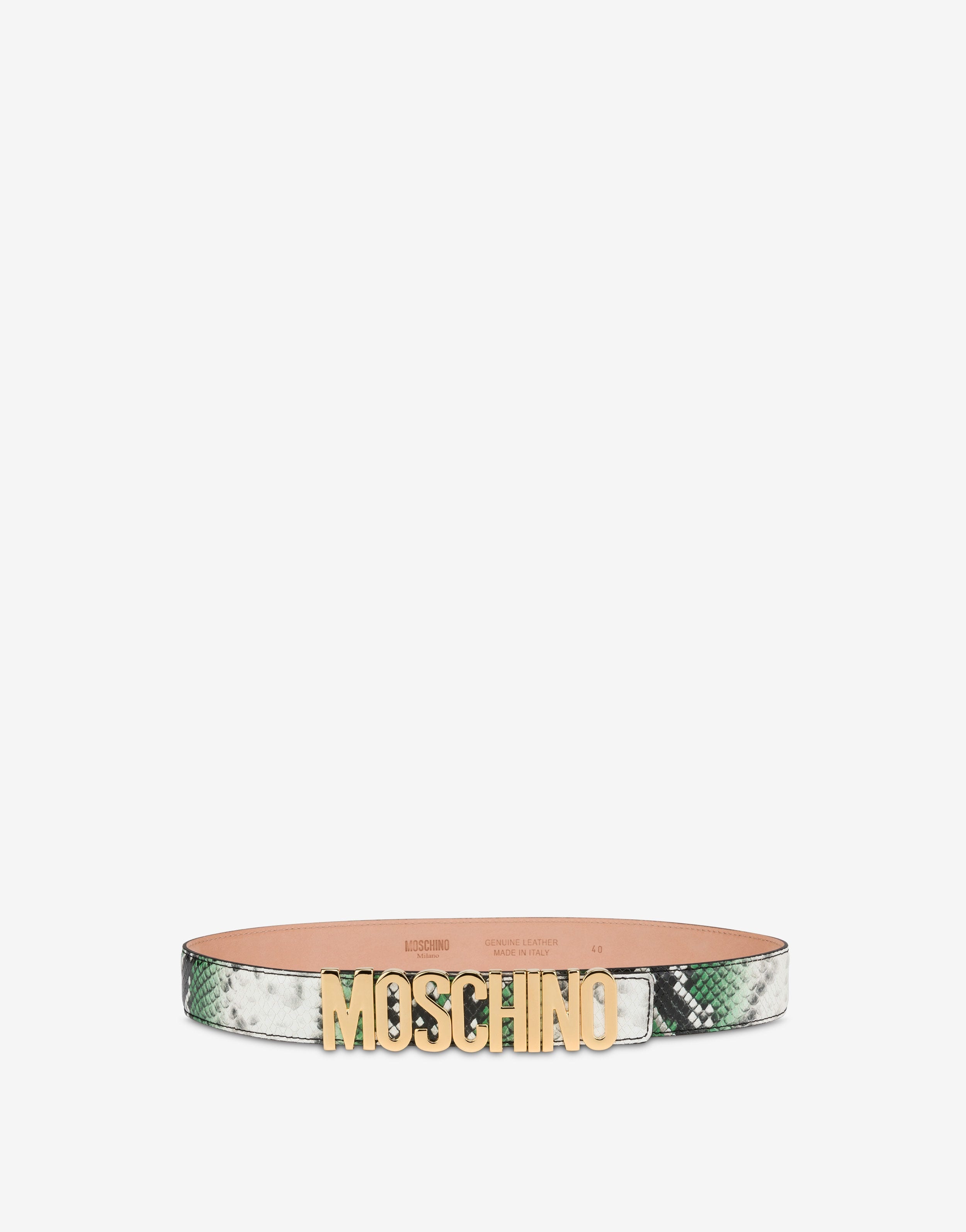 LOGO LETTERING PYTHON-PRINT BELT - 1