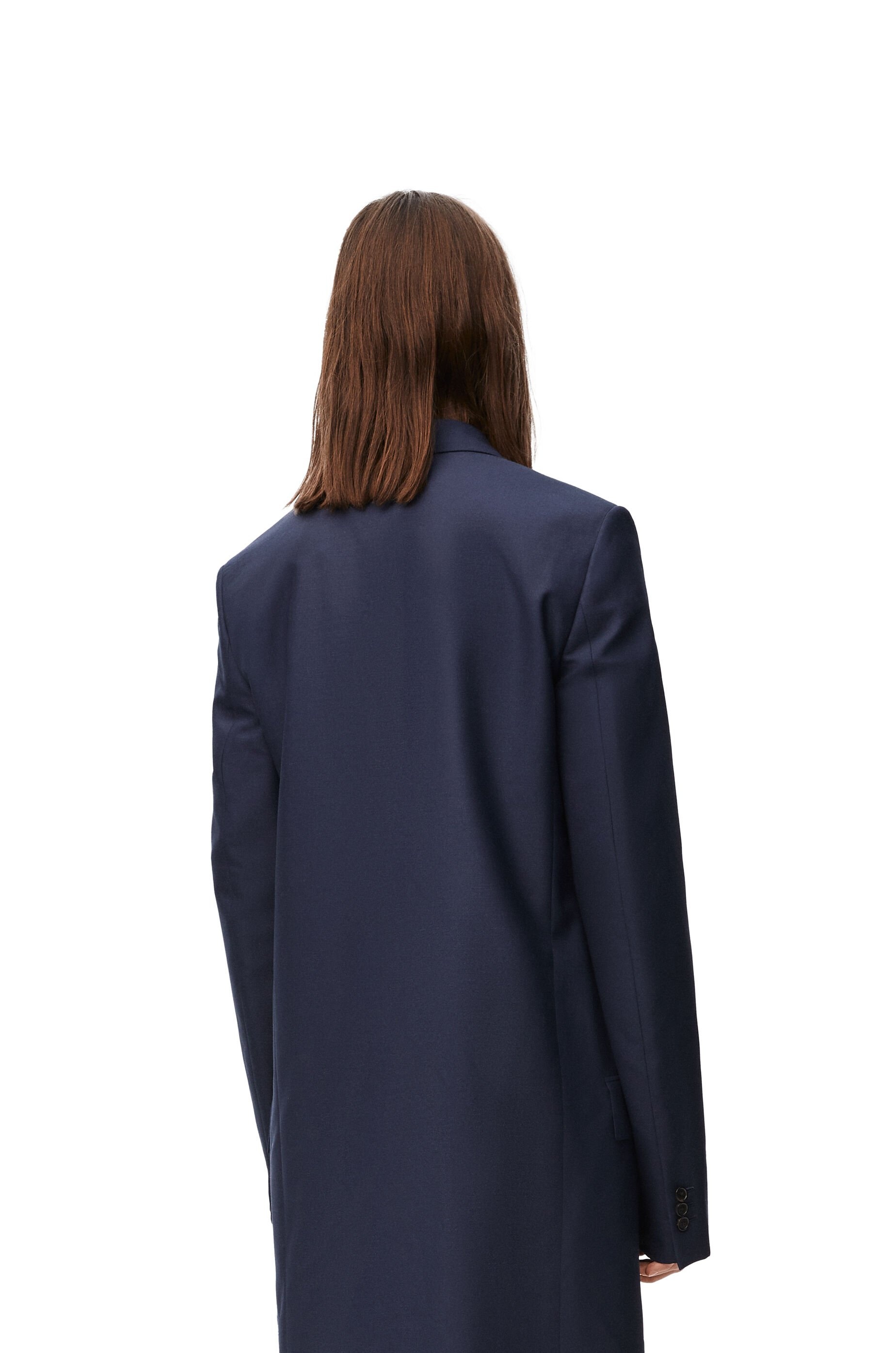Double breasted jacket in wool and mohair - 4