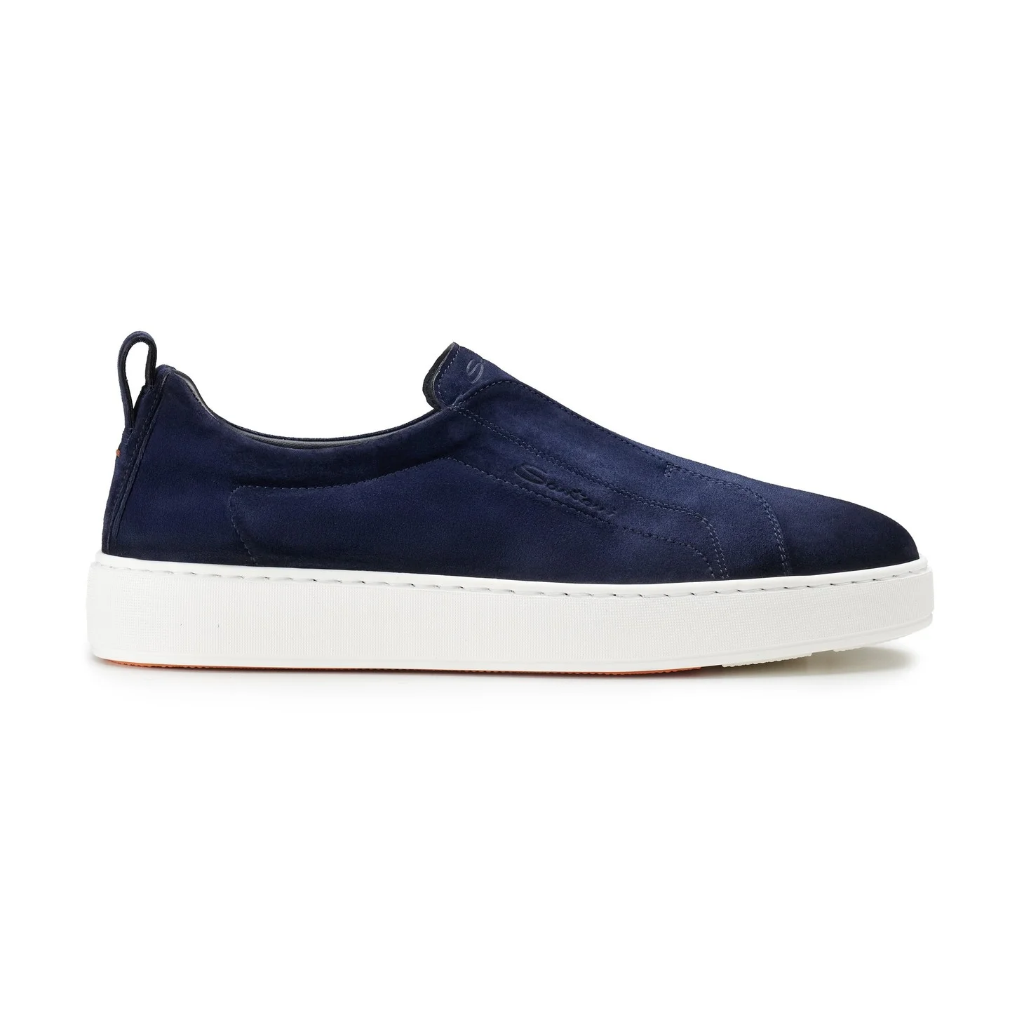 Men's blu suede slip-on sneaker - 1