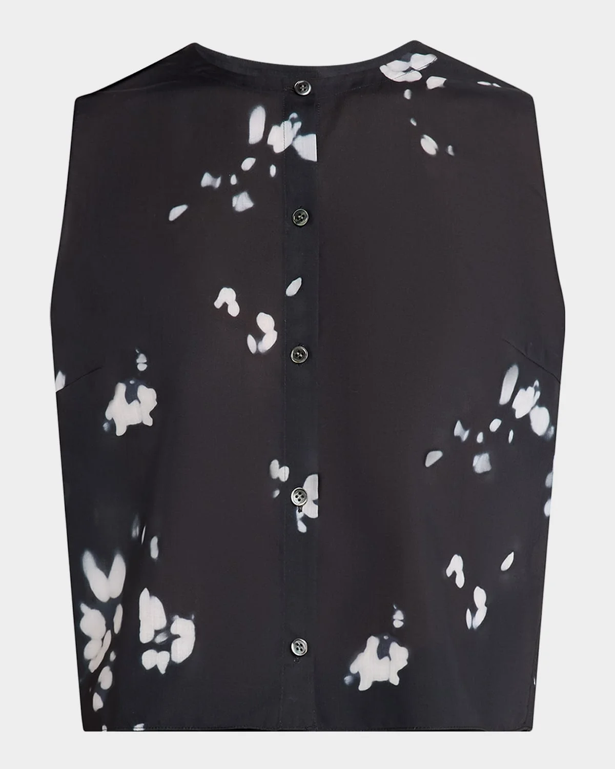 Sleeveless Button-Front Top - 1