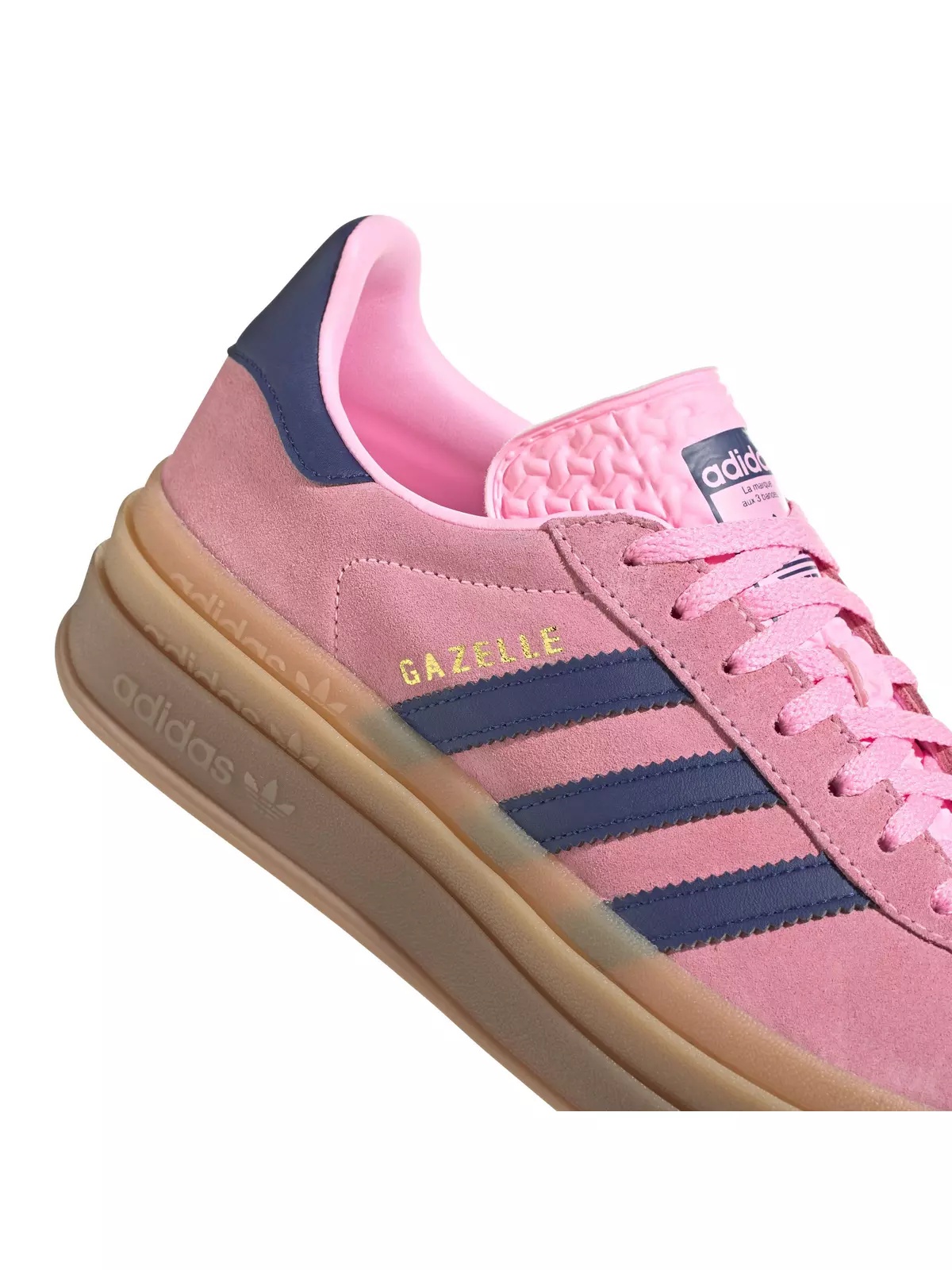 Originals Gazelle Bold "Pink Glow/Victory Blue/Gum" Women's Shoe - 3