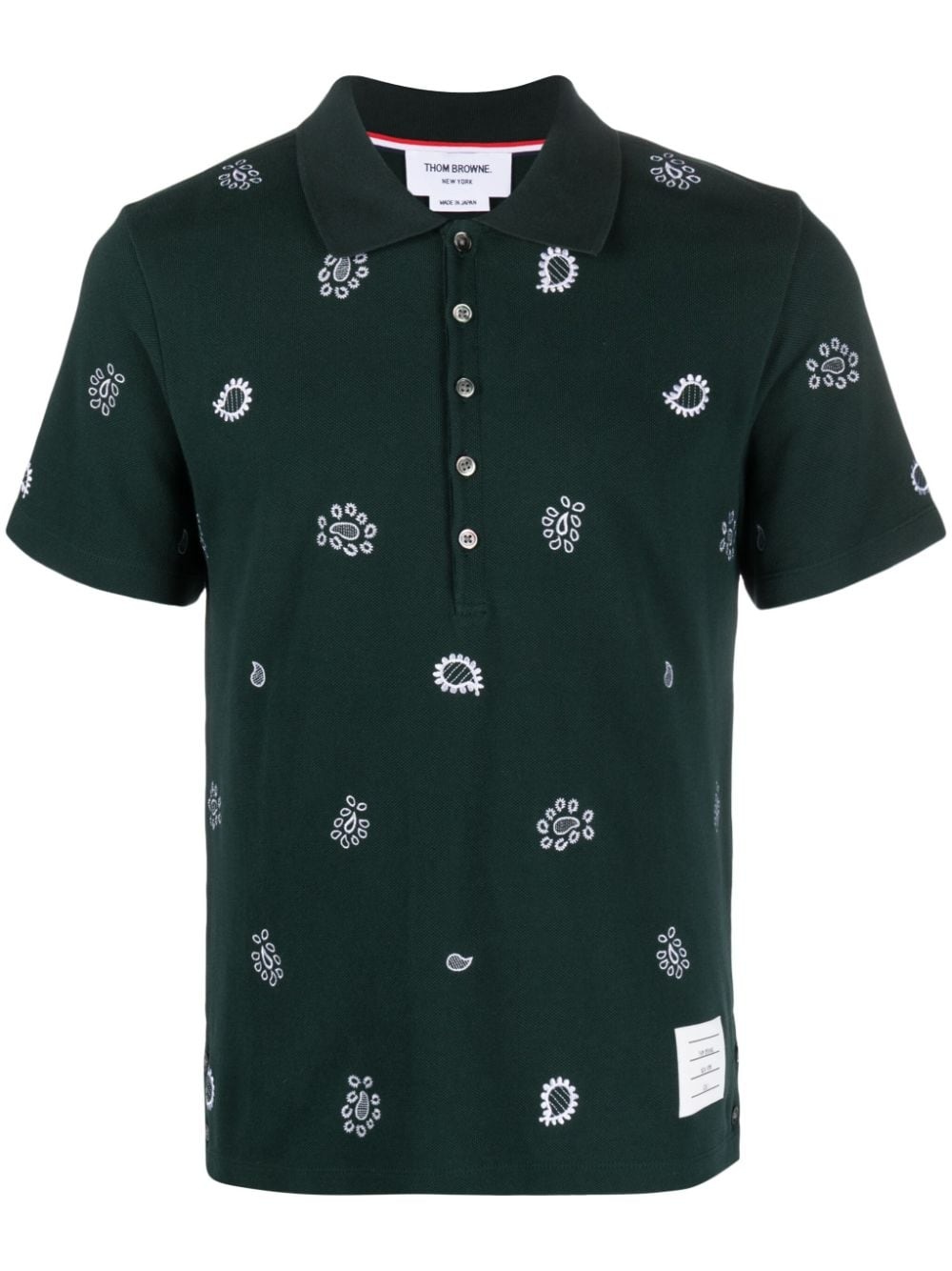 paisley-print polo shirt - 1