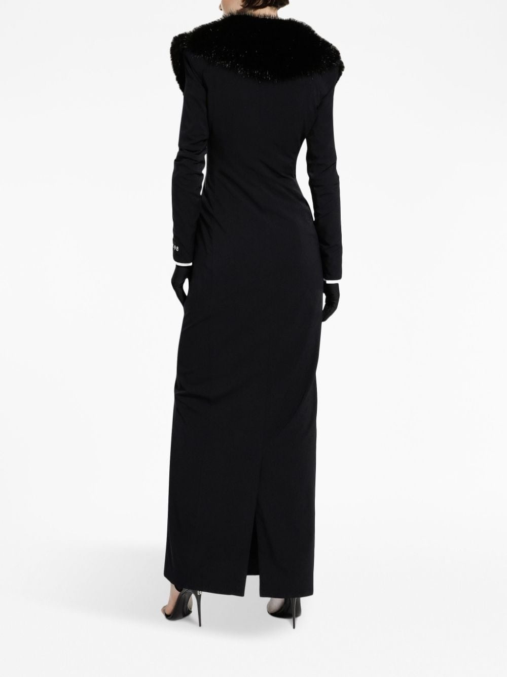 single-breasted fitted-waist coat - 4