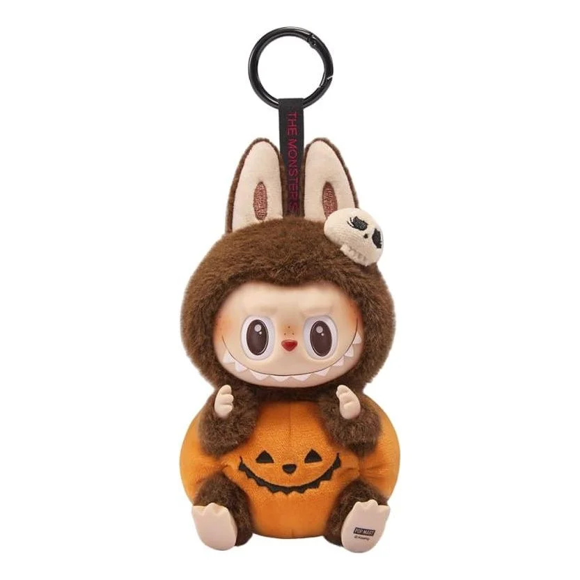 Pop Mart The Monsters Labubu Happy Halloween Party Series Sitting Pumpkin Pendant PPMT-2409-0009 - 1