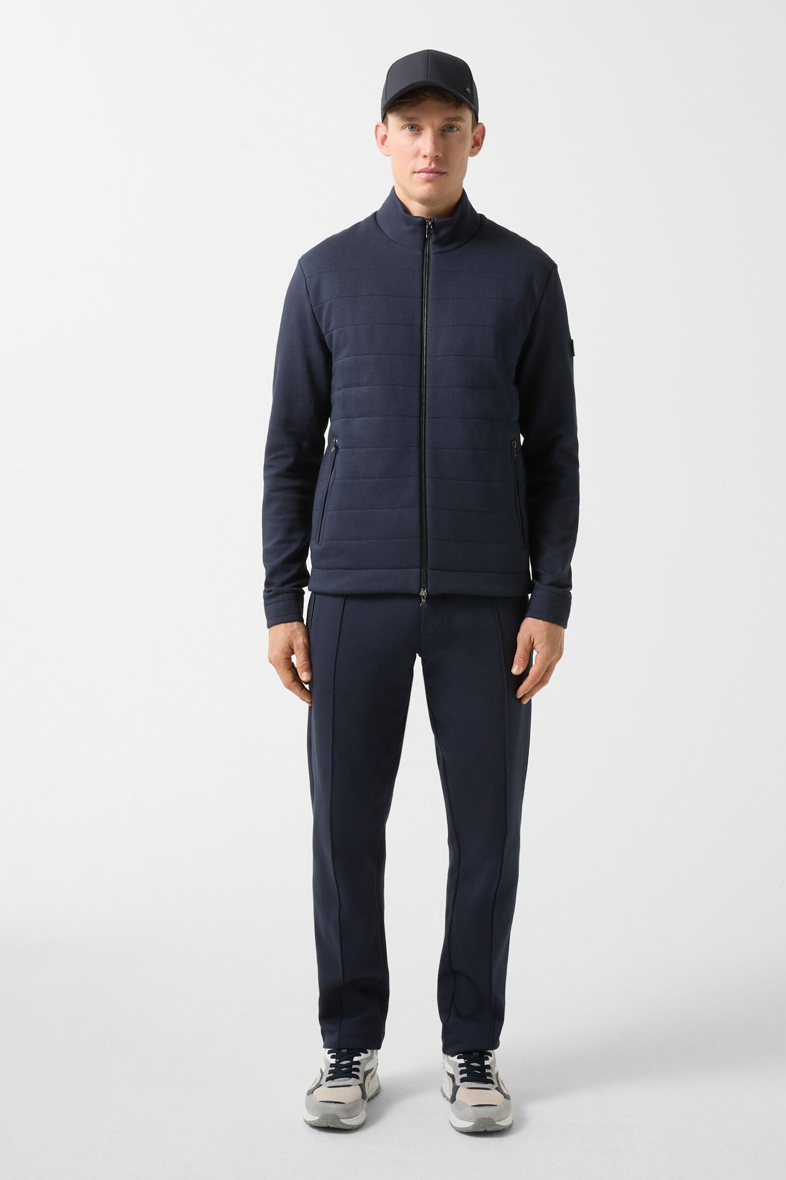 Jayden sweatshirt jacket in Navy blue - 3