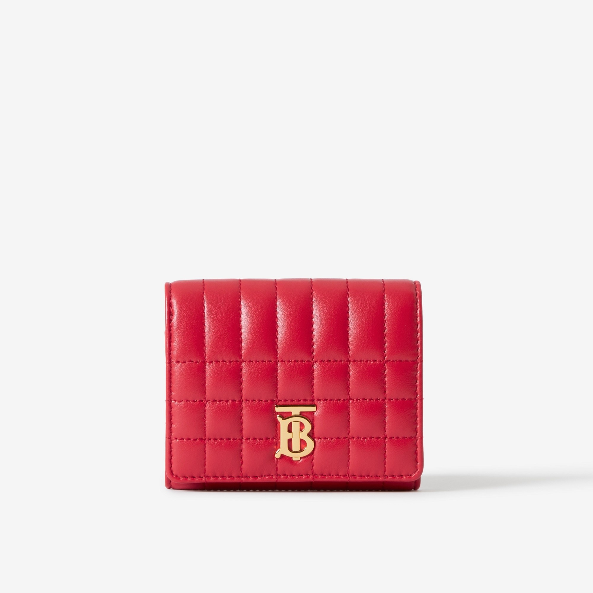 Quilted Leather Small Lola Folding Wallet - 1