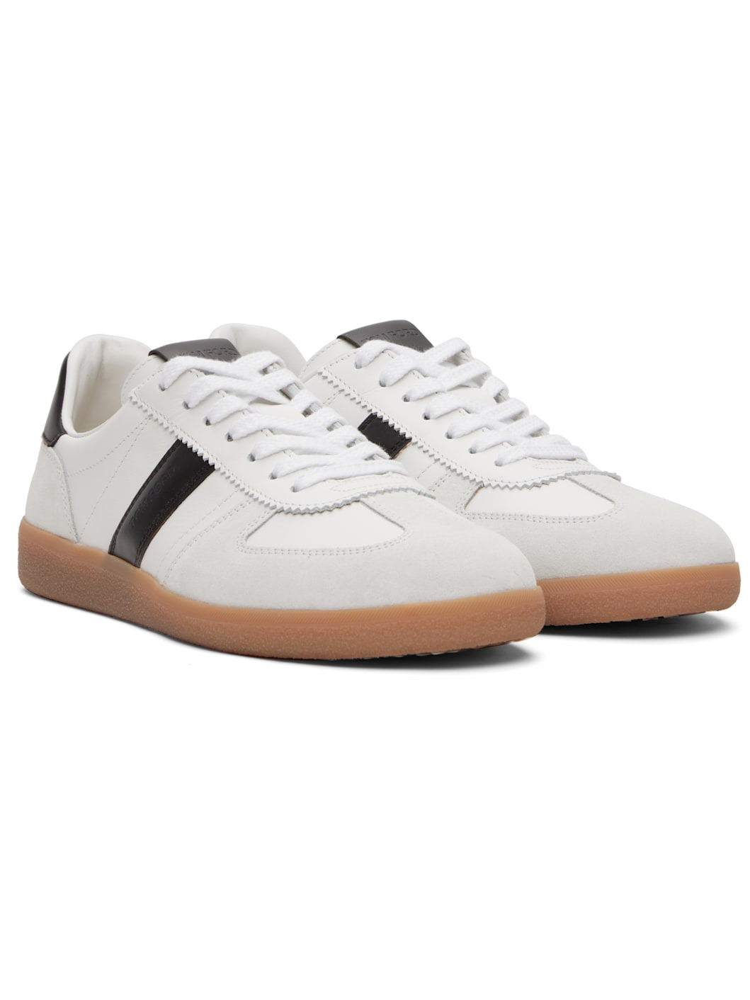 White Suede Archer Sneakers - 4