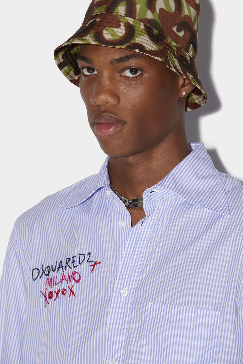 SCRIBBLE BOWLING SHIRT - 4