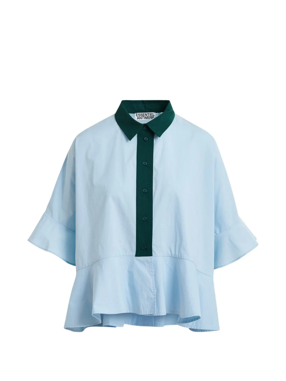 ruffled peplum shirt - 1