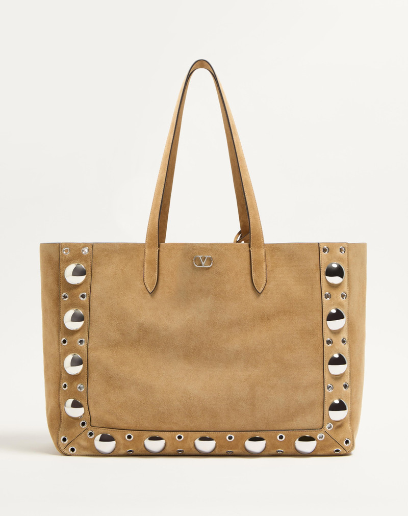 VALENTINO GARAVANI NELLCTOMTE LARGE SUEDE SHOPPING 부대 - 1