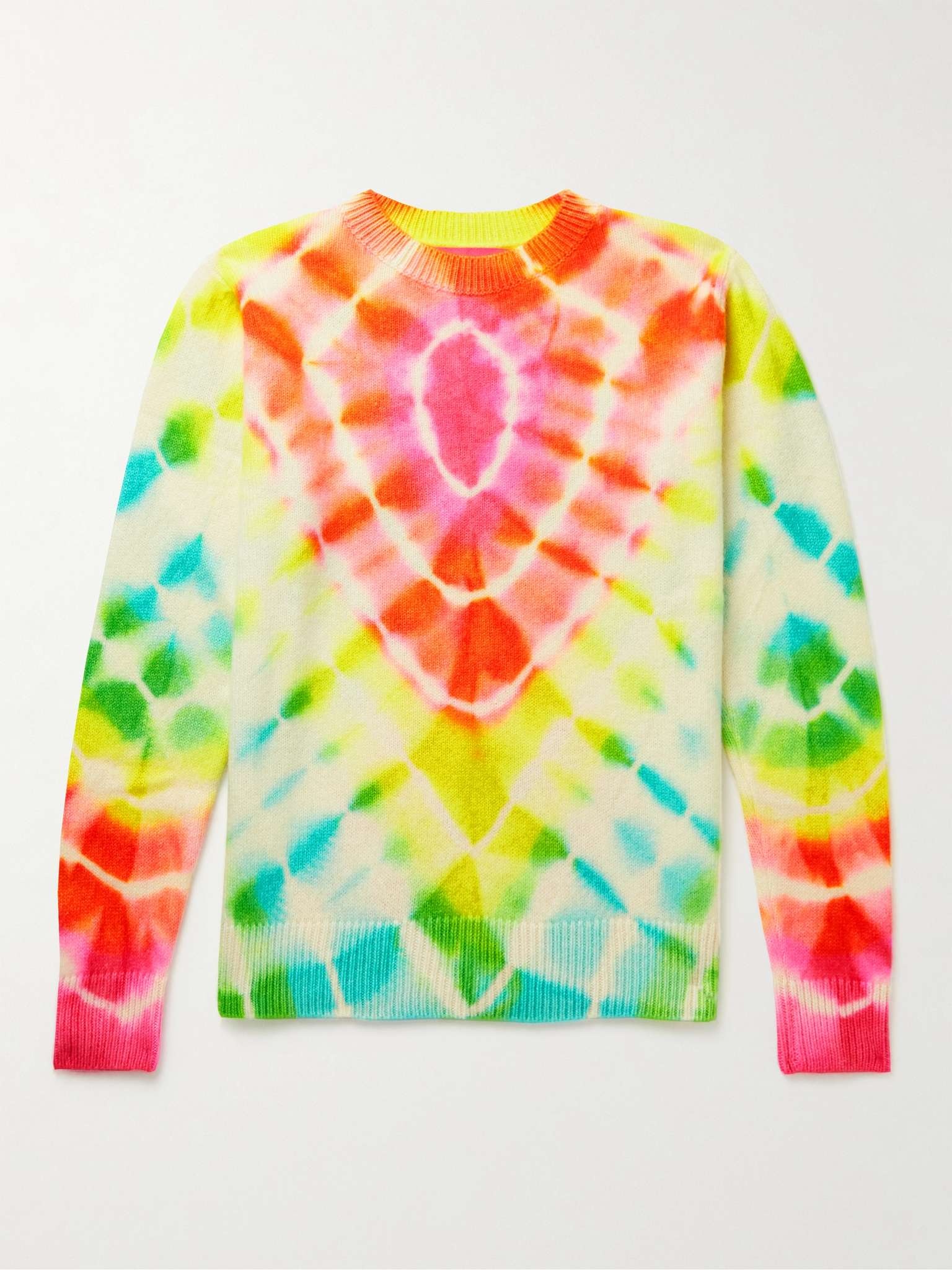 Burst Tie-Dyed Cashmere Sweater - 1