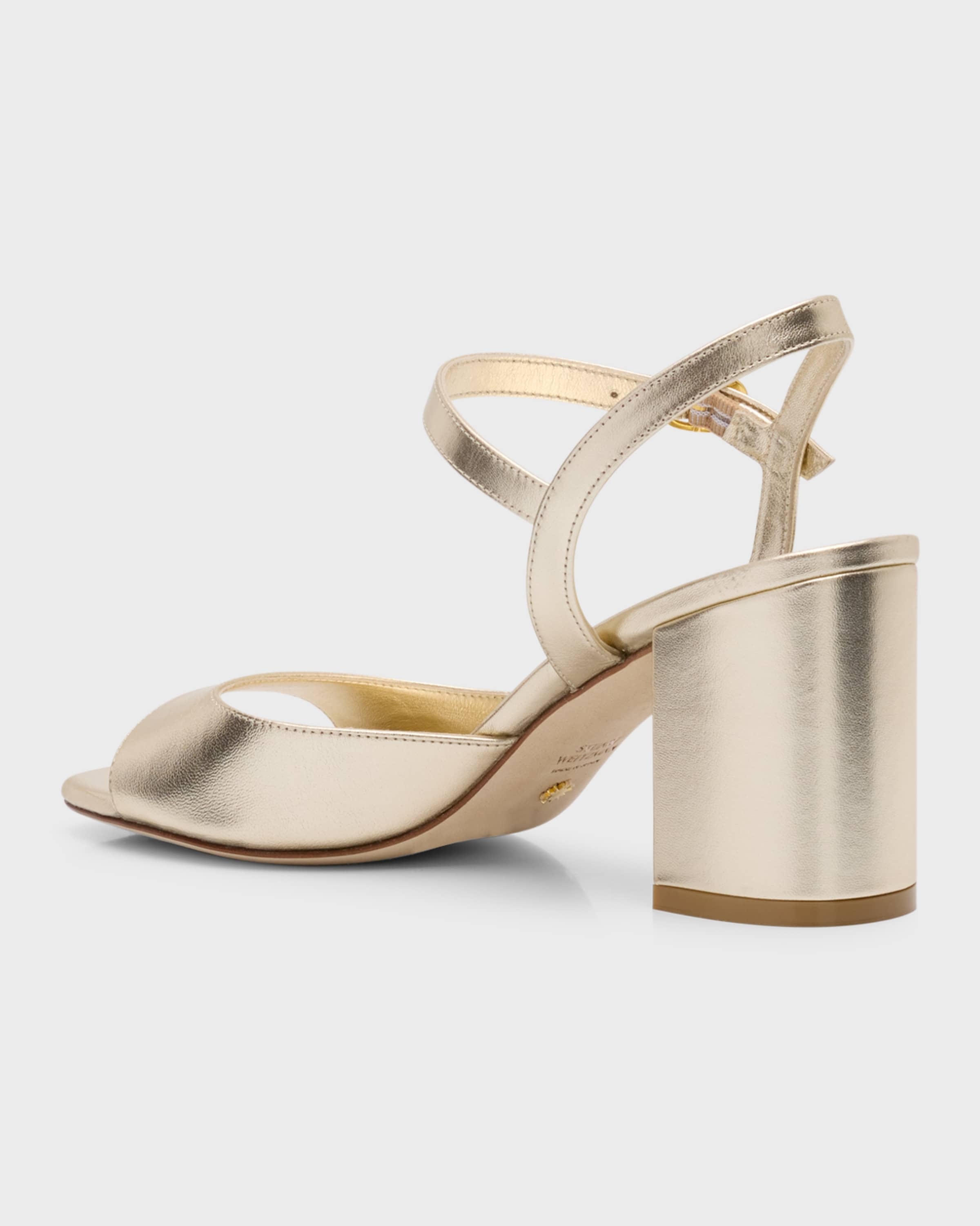 Tia Metallic Ankle-Strap Sandals - 3