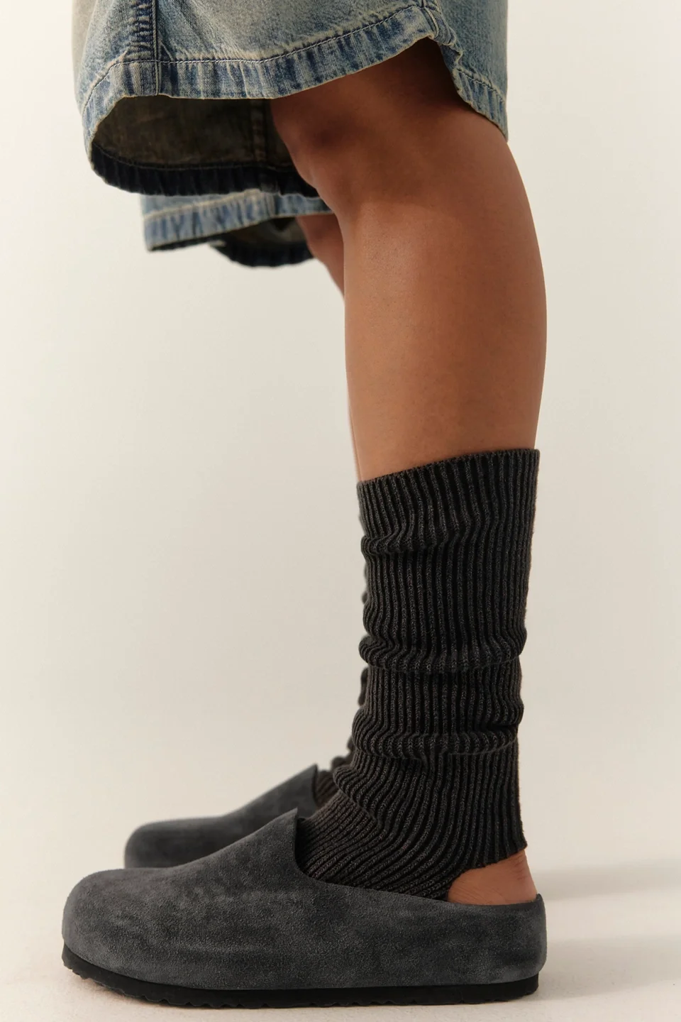Ribbed Stirrup Legwarmer - 1