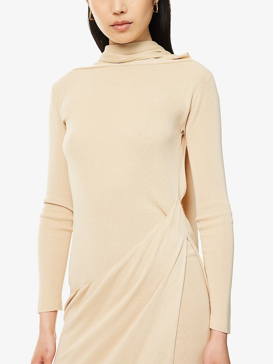 Vire Scarf Knit Maxi Dress - 6