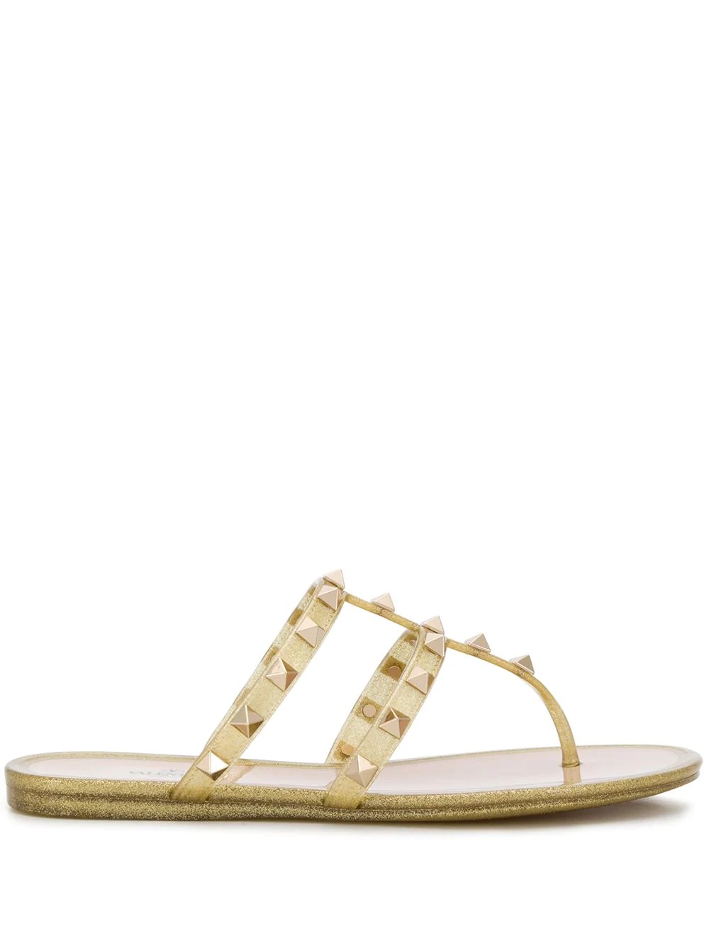 glitter Rockstud flip flops - 1