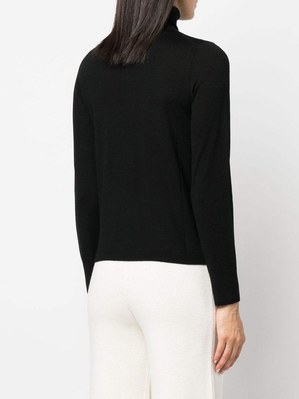 high-neck virgin wool jumper - 4