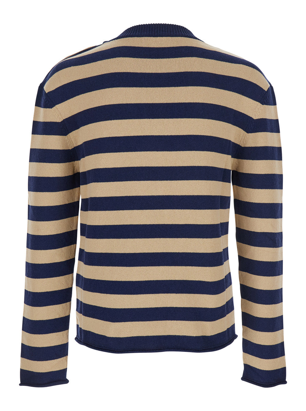 Balmain Men Emb Balmain Logo Mariniere Knit Sweater - 2