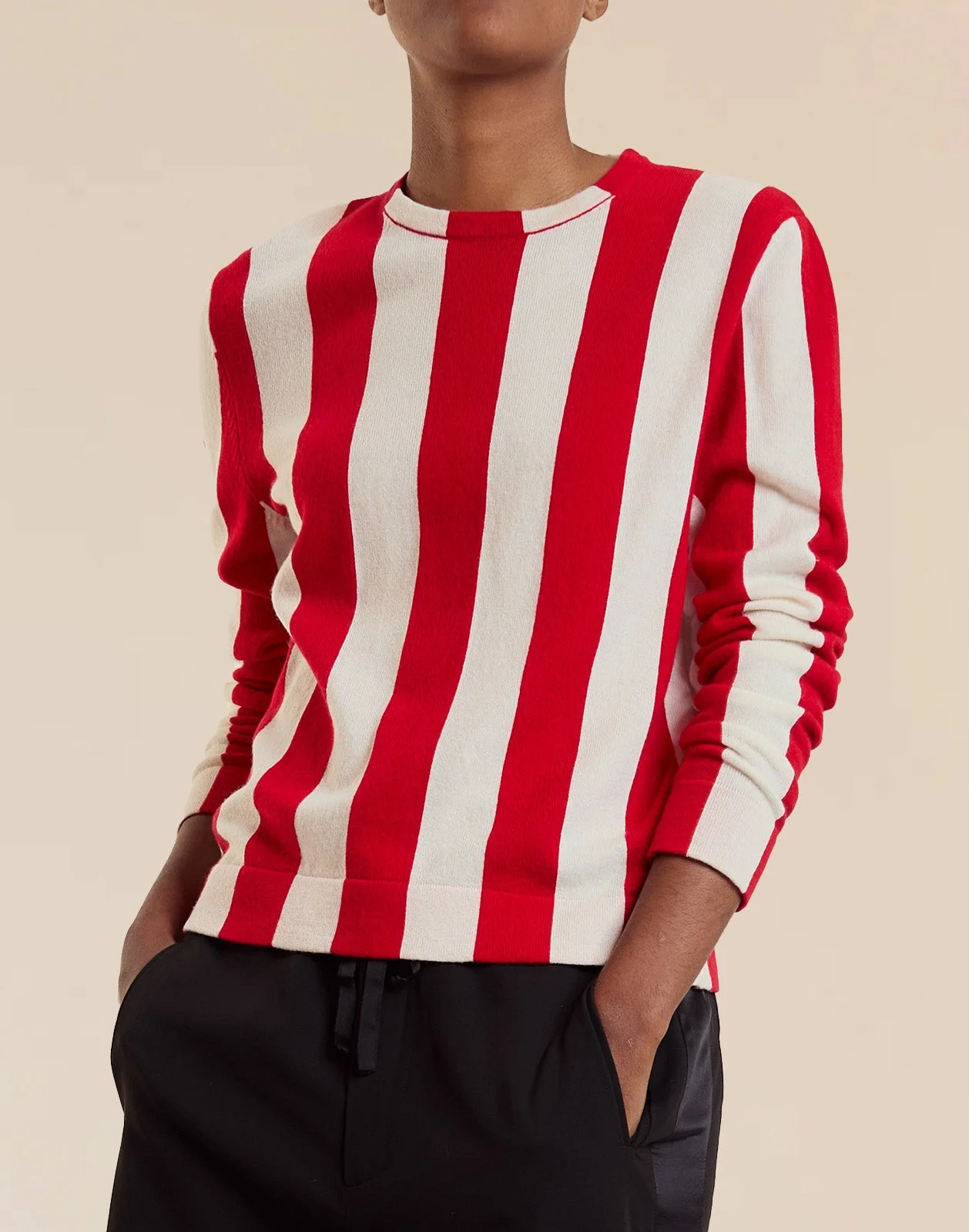 Sideline Striped Sweater - 1