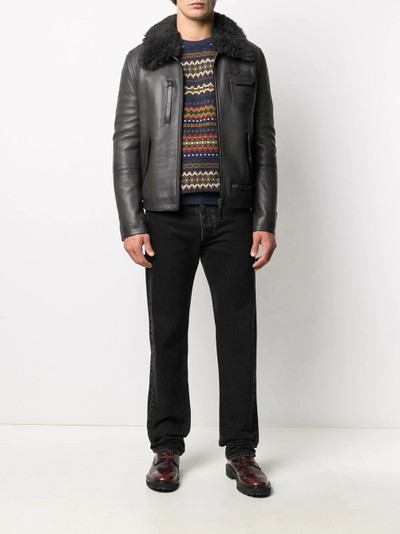 Yves Salomon shearling bomber jacket outlook