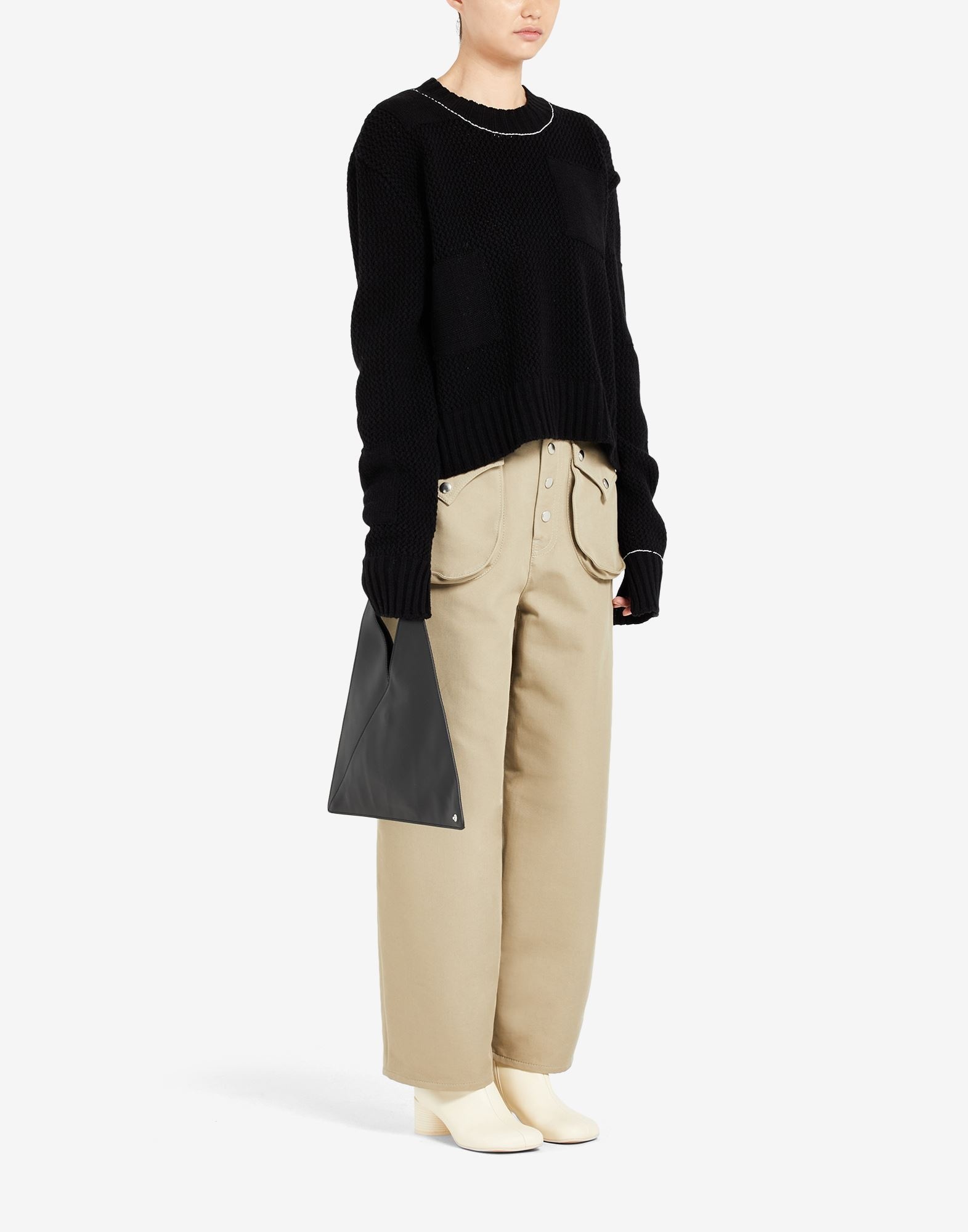Patch knit sweater - 3