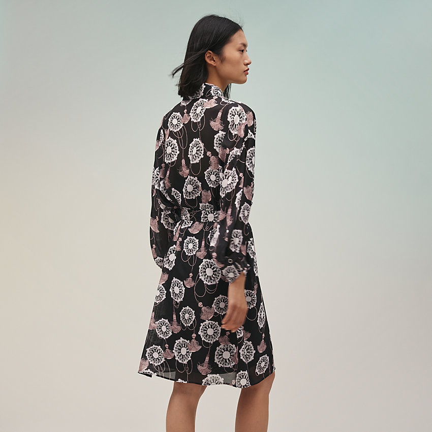 "Cliquetis Aquarelle" wide shirt dress - 2